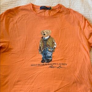 Polo by Ralph Lauren Orange Bear Graphic T-Shirt
